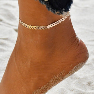 Vintage Beach Foot Anklet for Women Bohemian Female Anklets Summer Bracelet on the Leg Jewelry